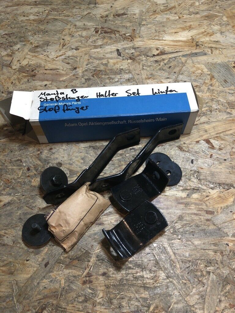 Original GM Opel Manta B Stoßtangen Halter Set hinten *NEU*