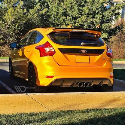 Diffusor Heck Ansatz für Ford Focus ST Mk3 (RS Look) schwarz Hochglanz