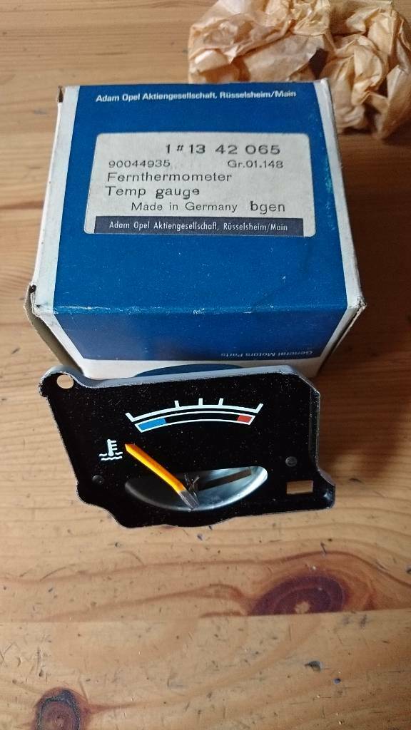 Original GM Opel Rekord E Temperatur Anzeige Neu
