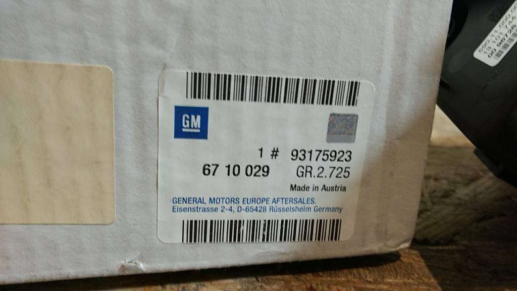 Original GM Opel Vectra Nebelscheinwerfer Beifahrerseite NEU