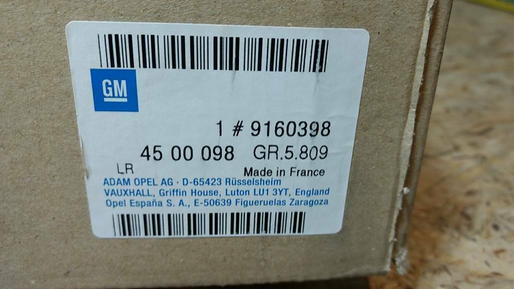 Original GM Opel Movano Bremsscheibe vorne NEU