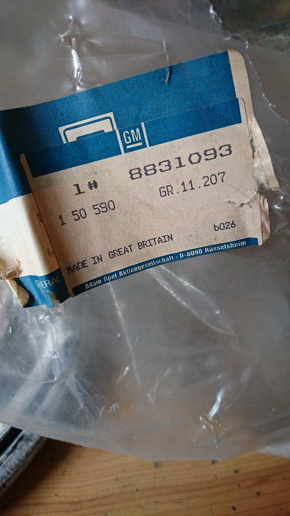 Opel Youngtimer Oldtimer Dichtung neu original GM