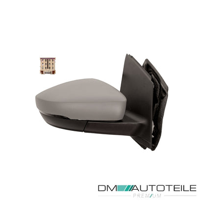 Außenspiegel rechts grundiert elektr. mit Blinklicht passt für VW Polo