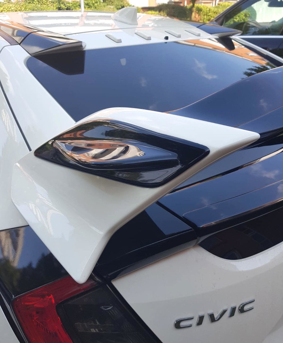 Spoiler Seiten Erweiterung HONDA CIVIC X TYPE R Carbon Look