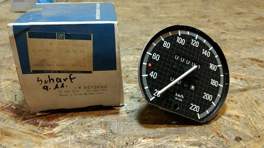 Original GM Opel Tacho 220KMH Kadett E Ascona w=1105 NEU