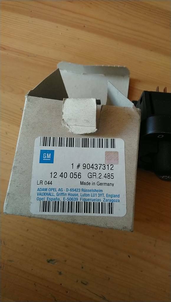 Corsa B Lichtschalter Neu Original GM