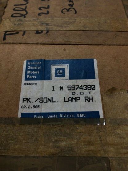 Original GM Opel GT Beretta Chevy Parklicht *NEU*