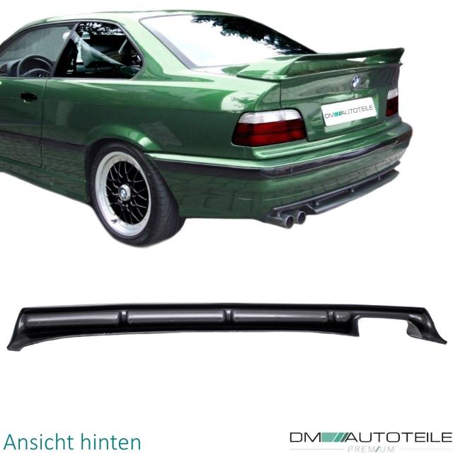 Sport Heckdiffusor Diffusor Stoßstange passt für BMW E36 Coupe Cabrio Limousine