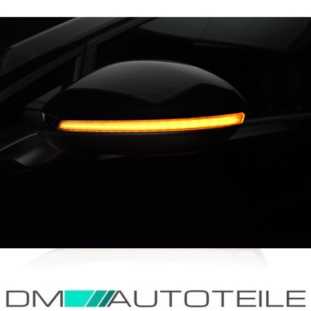 OSRAM LEDriving Dynamische LED Spiegelblinker passt für Golf 7 VII Touran 2 5T Schwarz