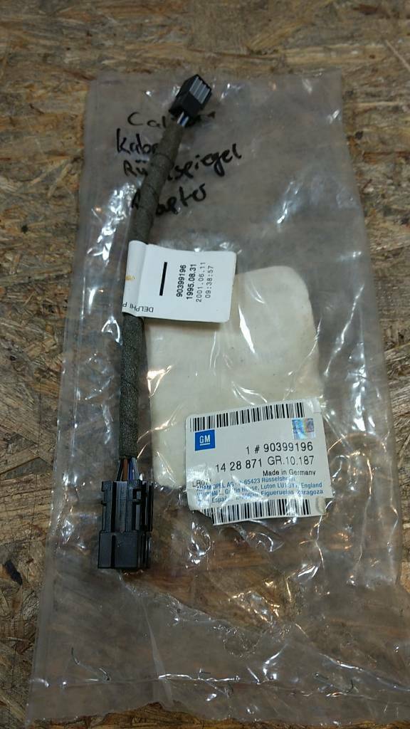 Original GM Opel Calibra Kabel Rückspiegel Adapter NEU