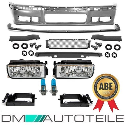 Stoßstange SPORT+*ABE*+GT Lippe+ Nebel Chrom passt für BMW E36 M3 M alle Modelle