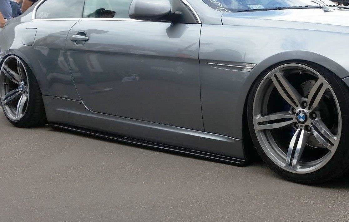 Seitenschweller Ansatz für BMW 6er E63 / E64 (vor Facelift) schwarz matt