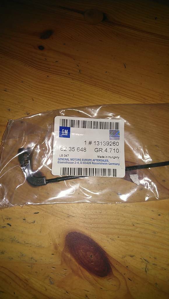 Vectra C Signum Bremsverschleißkontakt neu Original gm