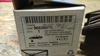 Original GM Opel Captiva Bremsbeläge Winstorm NEU