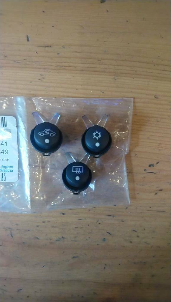 Opel Meriva A Umluft Heizung Klima Knopf Set neu Original GM