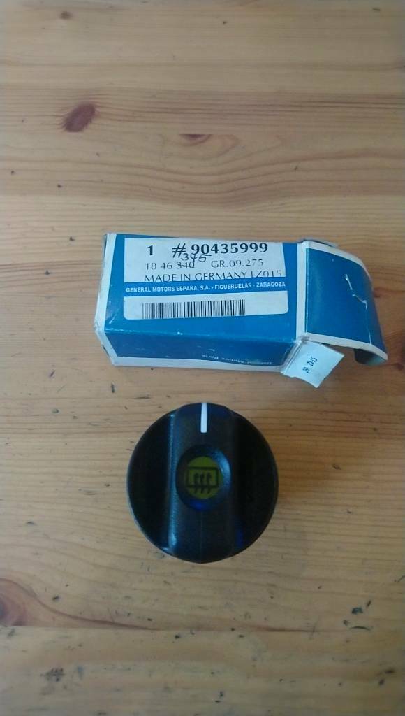 Corsa B Tigra A Heizungsknopf Scheibenheizung neu GM