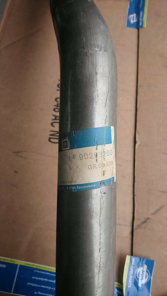 Senator Monza Omega C30ne Auspuffrohr Hosenrohr neu Original GM