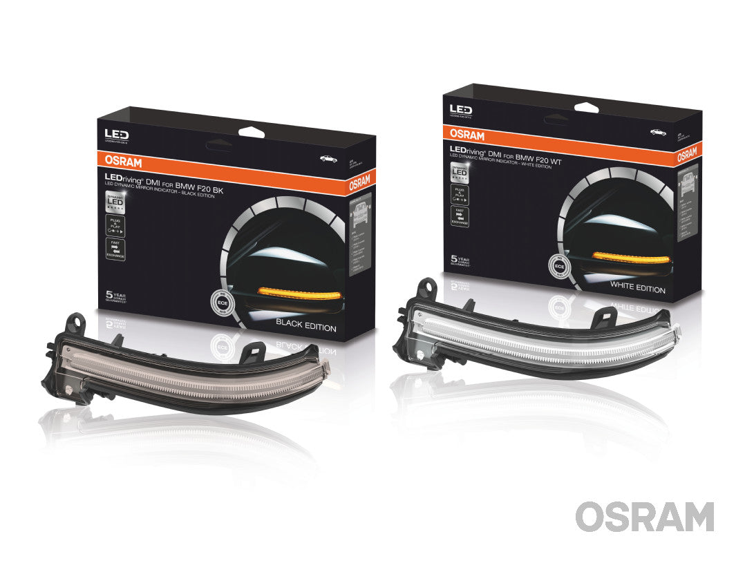 OSRAM LEDriving Dynamische LED Spiegelblinker passend für BMW 1-er/2-er/3-er/4-er Serie & X1 Weiß