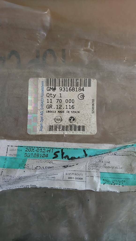 Meriva B Zierleiste Motorhaube neu Original GM