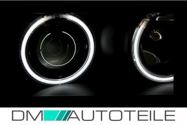 CCFL Scheinwerfer Set passt für BMW E36 Coupe Cabrio Schwarz Eagle Eyes Bj 90-99