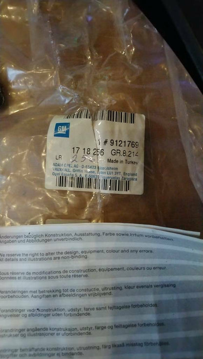 Corsa C Schmutzlappen neu Original GM