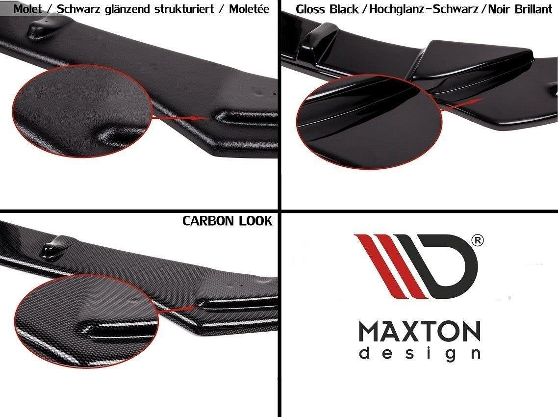 Diffusor Heck Ansatz für Tesla Model S Facelift schwarz matt