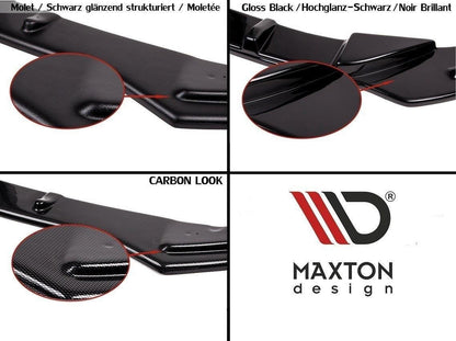 Diffusor Heck Ansatz für Tesla Model S Facelift schwarz matt