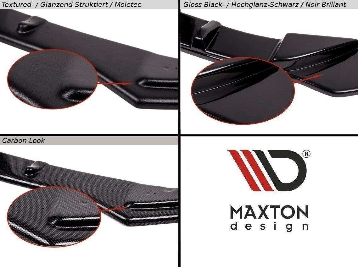 Heck Ansatz Flaps Diffusor für FORD FOCUS MK3 ST VORFACELIFT schwarz matt