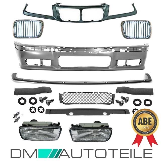 Stoßstange vorne + Grill + Nebel OEM +Grillhalter passt für BMW bj.91-96 auch M3