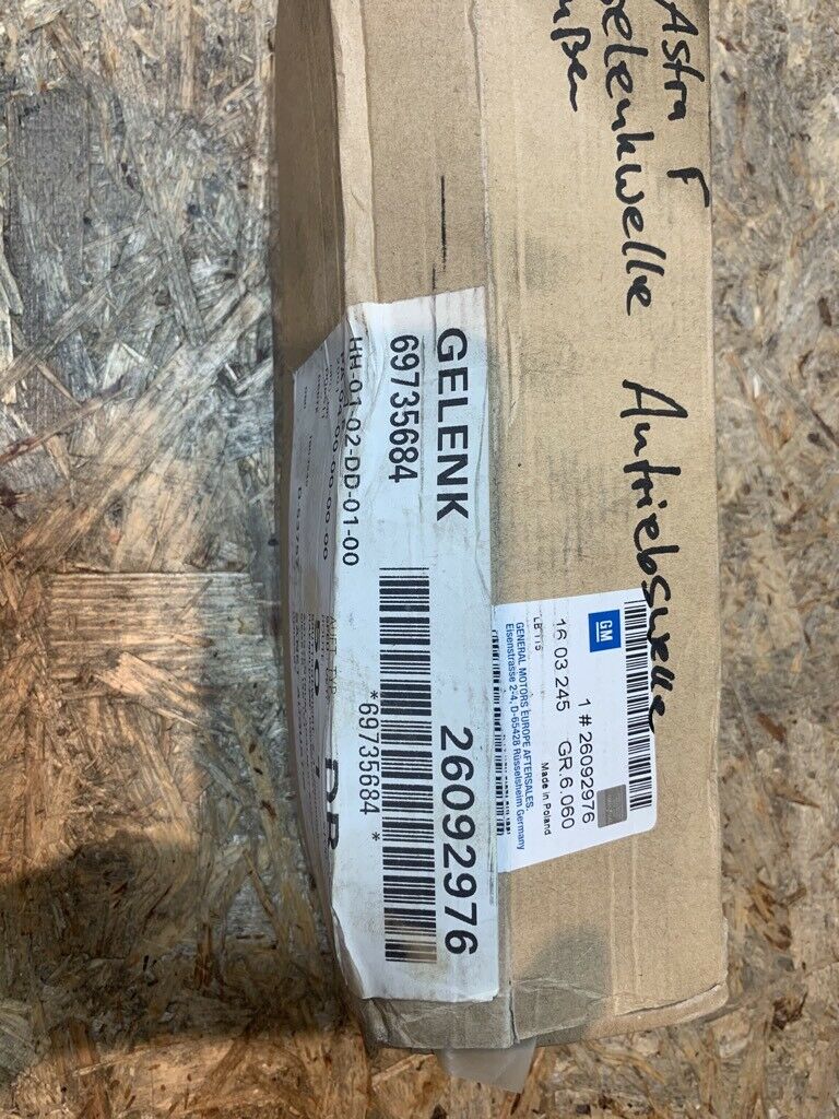 Original GM Opel Astra F Gelenkwelle Antriebswelle Neu