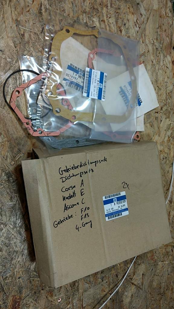 Original GM Opel Dichtungssatz Getriebe Corsa A NEU