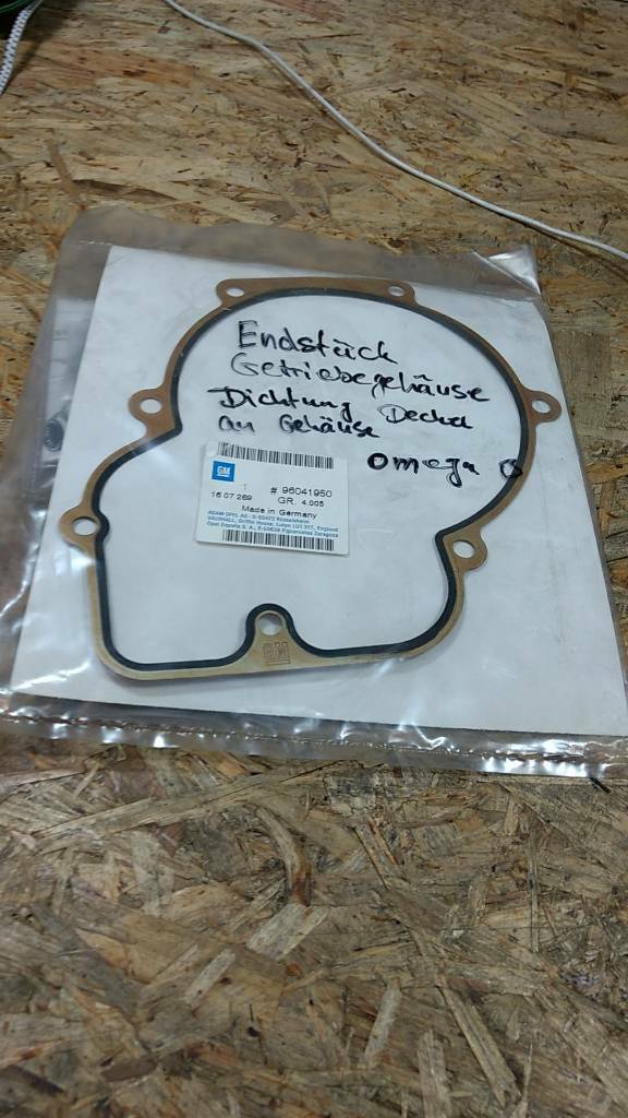 Original GM Opel Omega B Endstück Getriebegehäuse Dichtung NEU