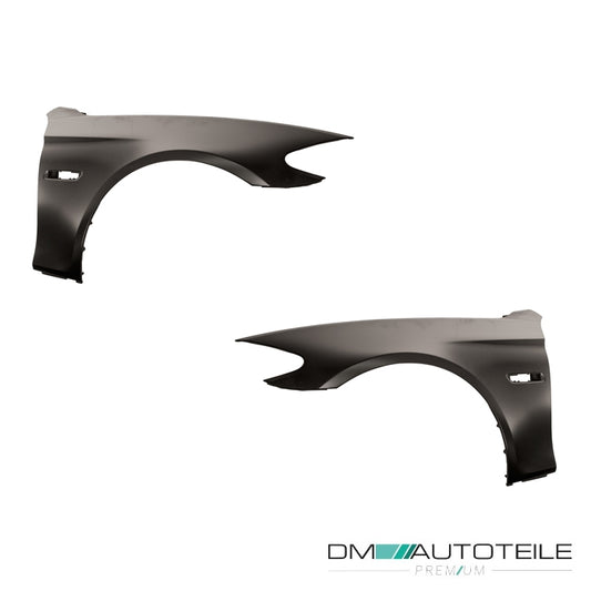 Kotflügel SET rechts+links vorne Alu mit Blinkerloch passt für BMW 5er 10-13
