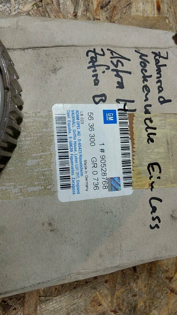 Original GM Opel Astra H Zafira B Zahnrad Nockenwelle Einlass NEU