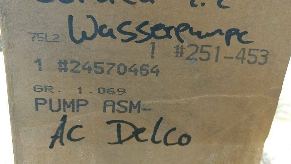 Original AC Delco Wasserpumpe Chevrolet Corsica 2.2 NEU
