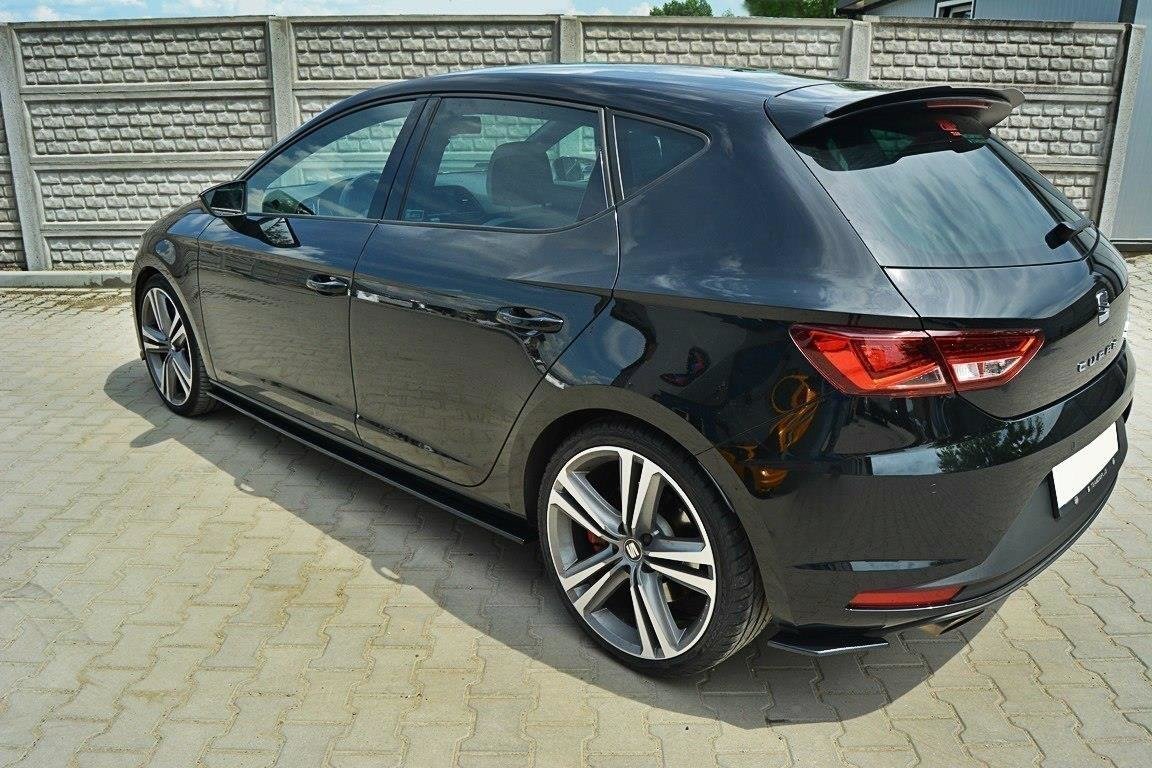 Seitenschweller Ansatz für SEAT LEON III CUPRA / FR schwarz matt