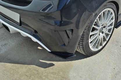 Heck Ansatz Flaps Diffusor für OPEL CORSA D OPC / VXR schwarz Hochglanz