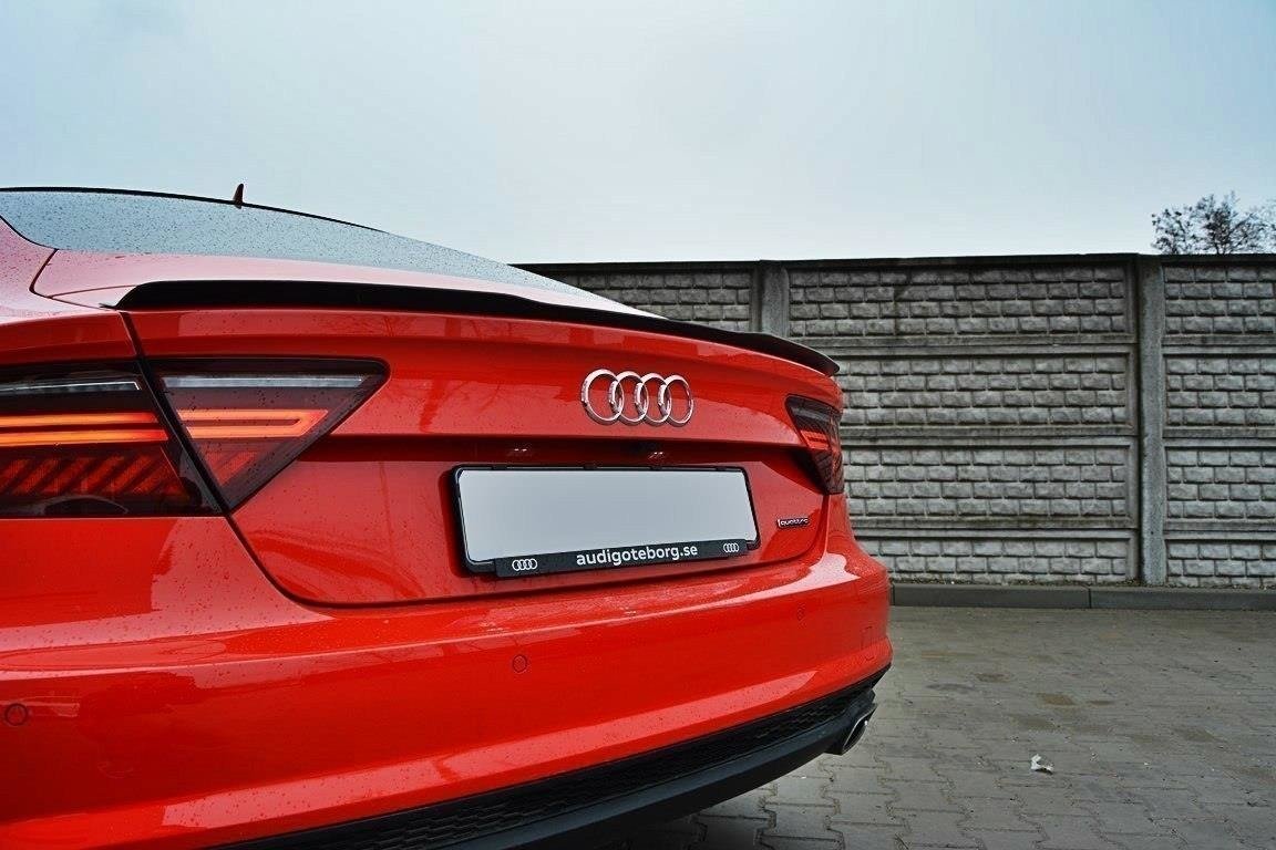 Spoiler CAP für AUDI A7 S-LINE (FACELIFT) Carbon Look