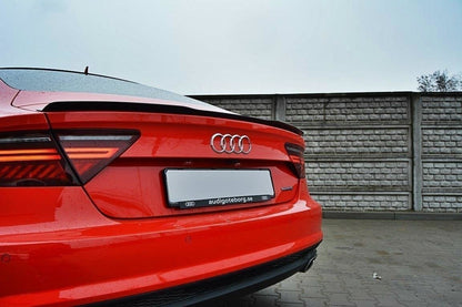 Spoiler CAP für AUDI A7 S-LINE (FACELIFT) Carbon Look