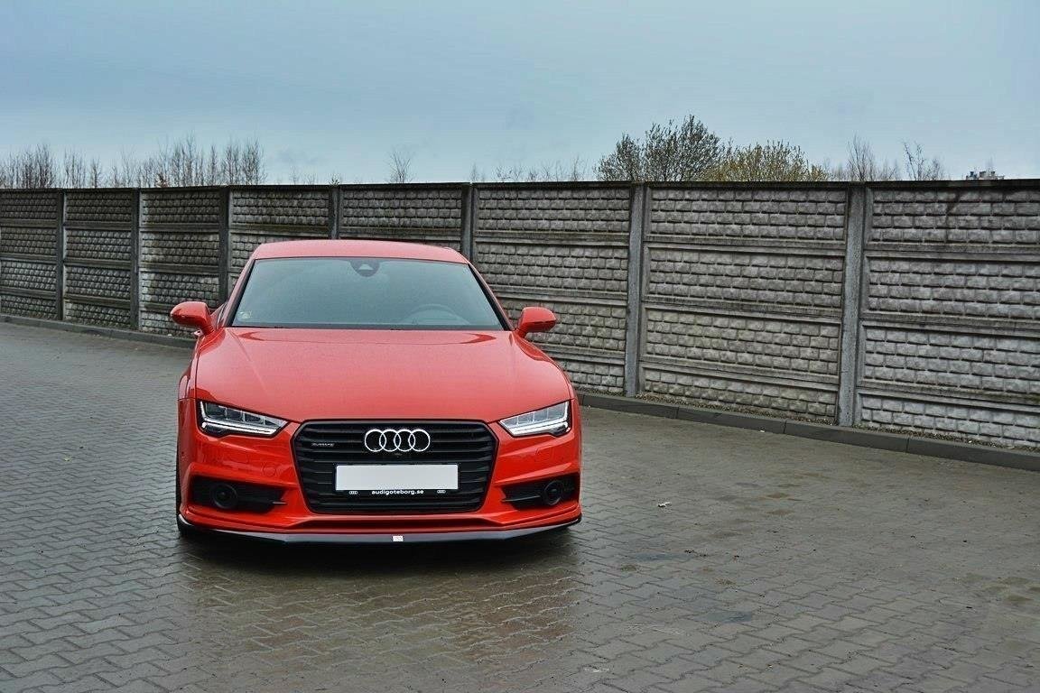 Front Ansatz für Audi S7 / A7 S-Line C7 FL schwarz matt