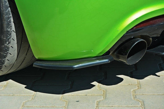Heck Ansatz Flaps Diffusor für VW SCIROCCO R schwarz matt