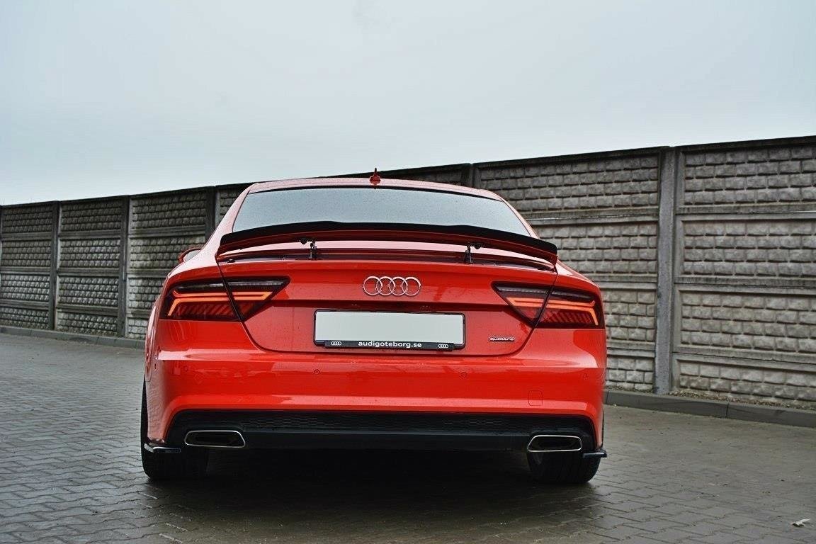 Spoiler CAP für AUDI A7 S-LINE (FACELIFT) Carbon Look