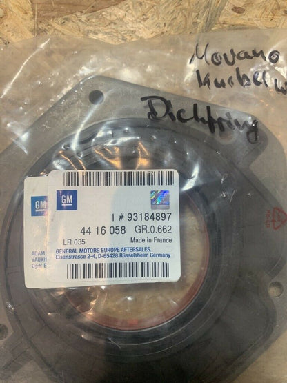 Original GM Opel Movano A Kurbelwellendichtring Neu