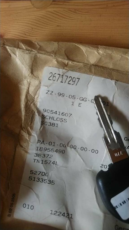 Corsa b Heckklappenschloss Schloss Neu Original GM