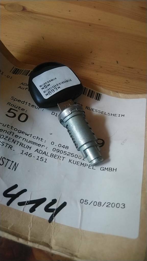 Corsa B Tigra A Schloss Schließzylinder neu Original GM