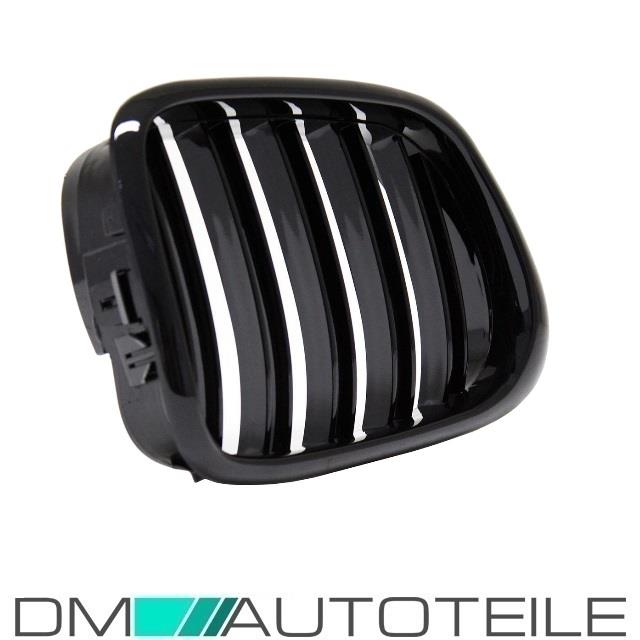 SATZ 2x Kühlergrill Doppelsteg Schwarz Hochglanz passend für BMW 3er E36 Bj. 91-96 M M3