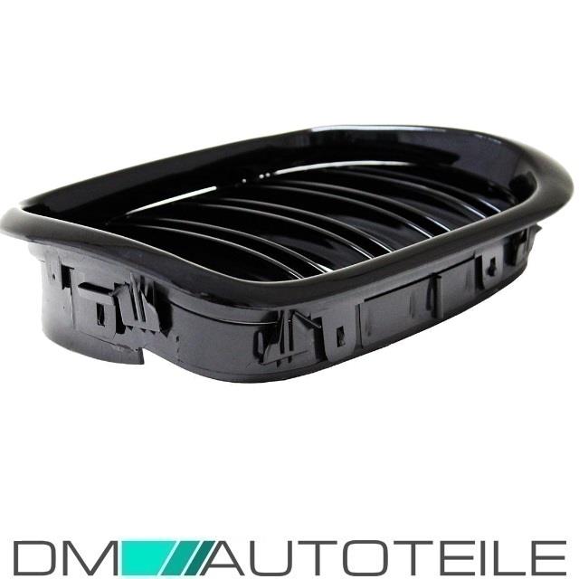 SATZ 2x Kühlergrill Doppelsteg Schwarz Hochglanz passend für BMW 3er E36 Bj. 91-96 M M3