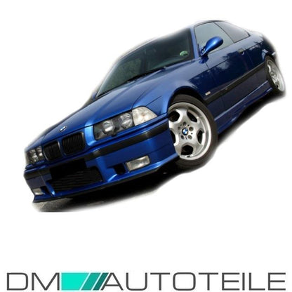 SATZ 2x Kühlergrill Doppelsteg Schwarz Hochglanz passend für BMW 3er E36 Bj. 91-96 M M3