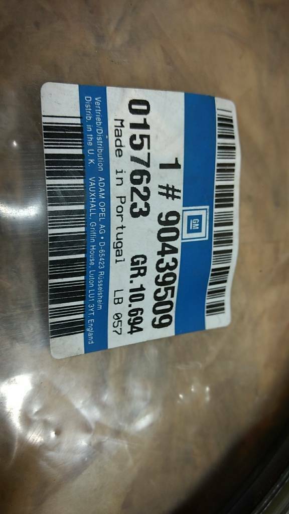Astra F Gummiabdichtung Hintertür Original GM Opel Neu