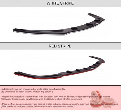 Front Ansatz für ALFA ROMEO MITO schwarz Hochglanz